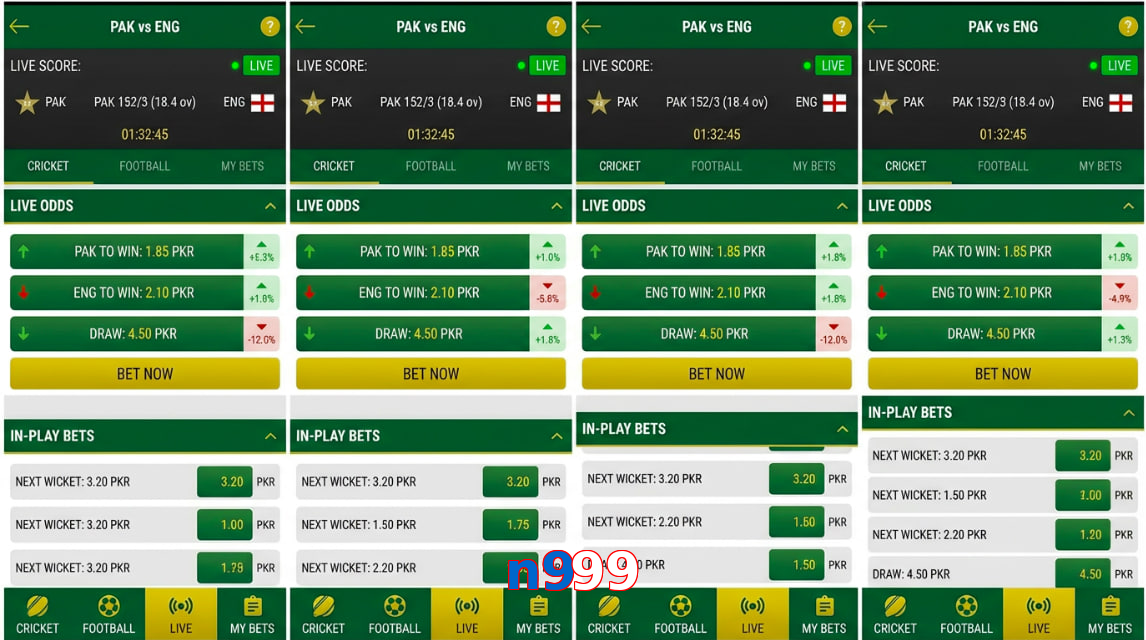 Game list for N999 bet section